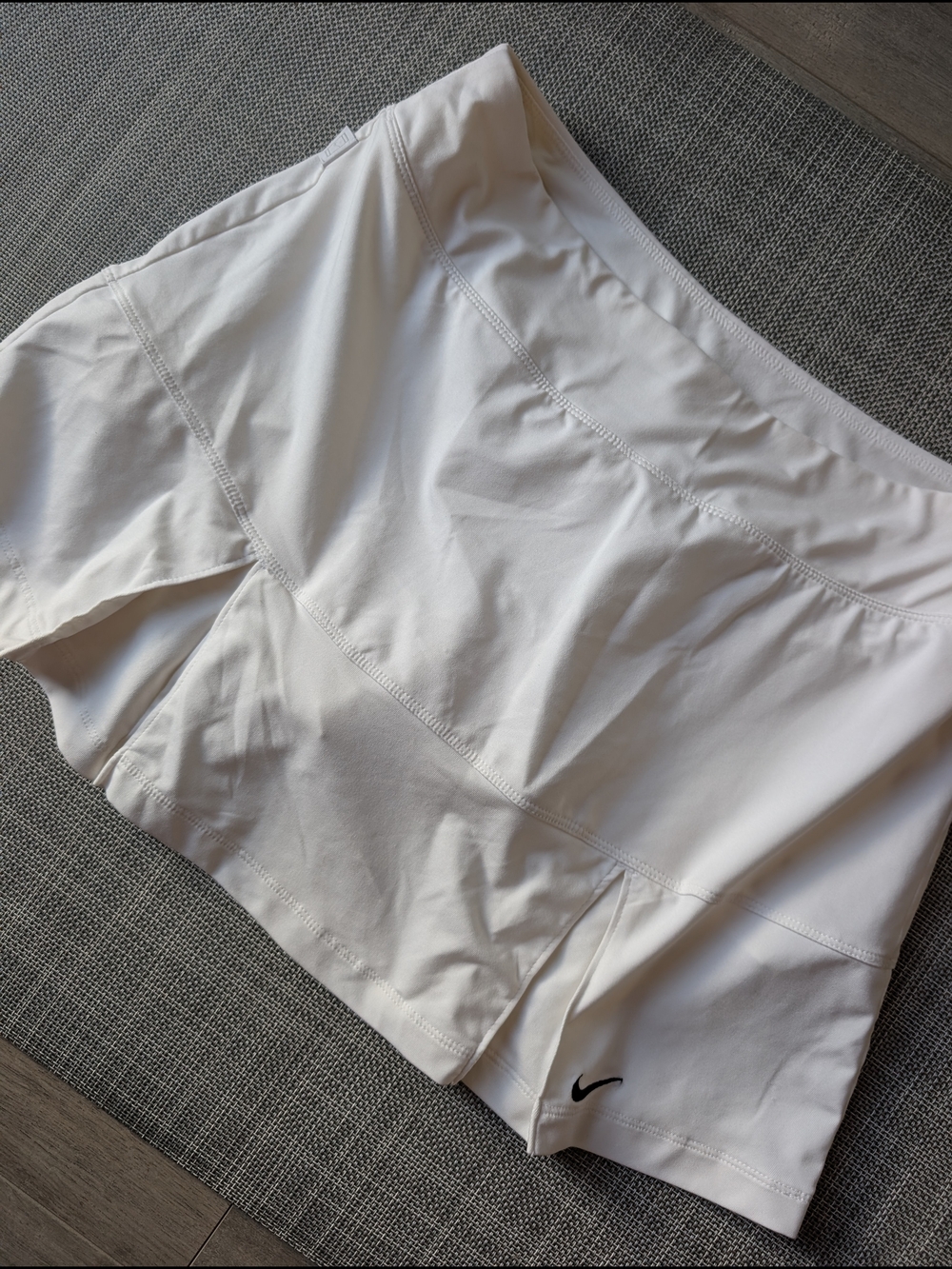 Nike White Athletic Skort with Built-in Shorts